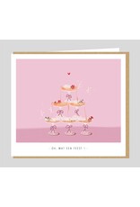 Wenskaart Oh, wat een feest