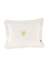 Kussen gestikte rand