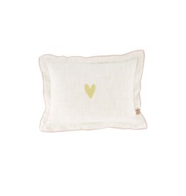 Kussen gestikte rand