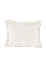 Kussen gestikte rand