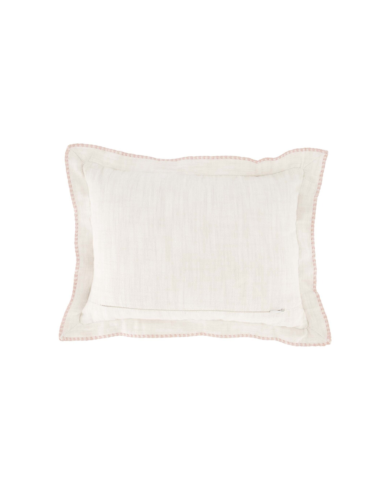 Kussen gestikte rand