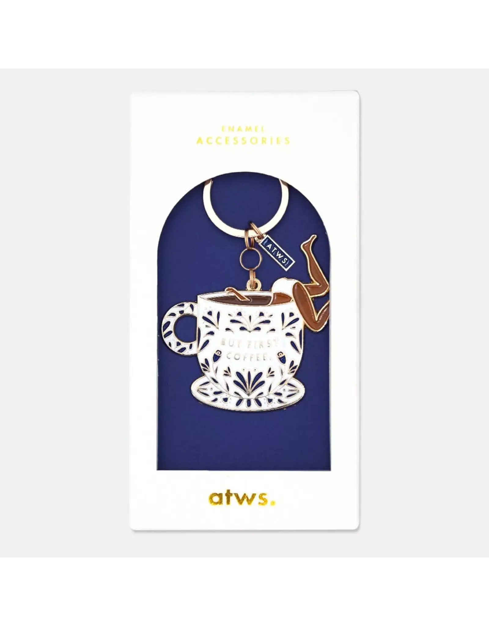 Sleutelhanger But first coffee