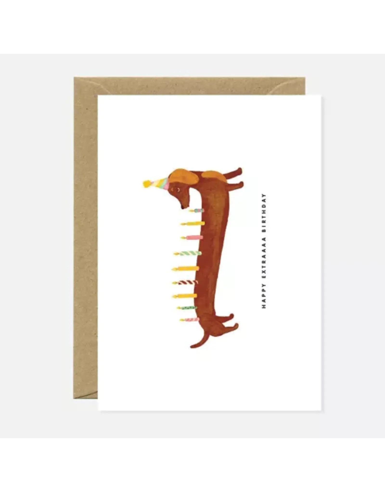 Wenskaart Happy extraaaa birthday