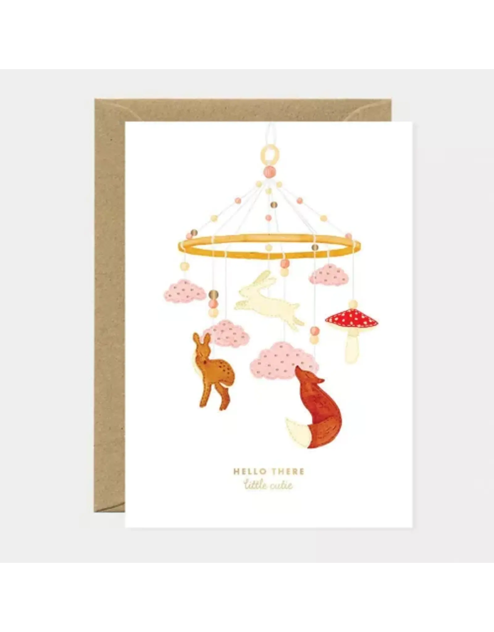 Wenskaart Hello there little cutie