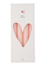 Set 4 kaarsen Roze