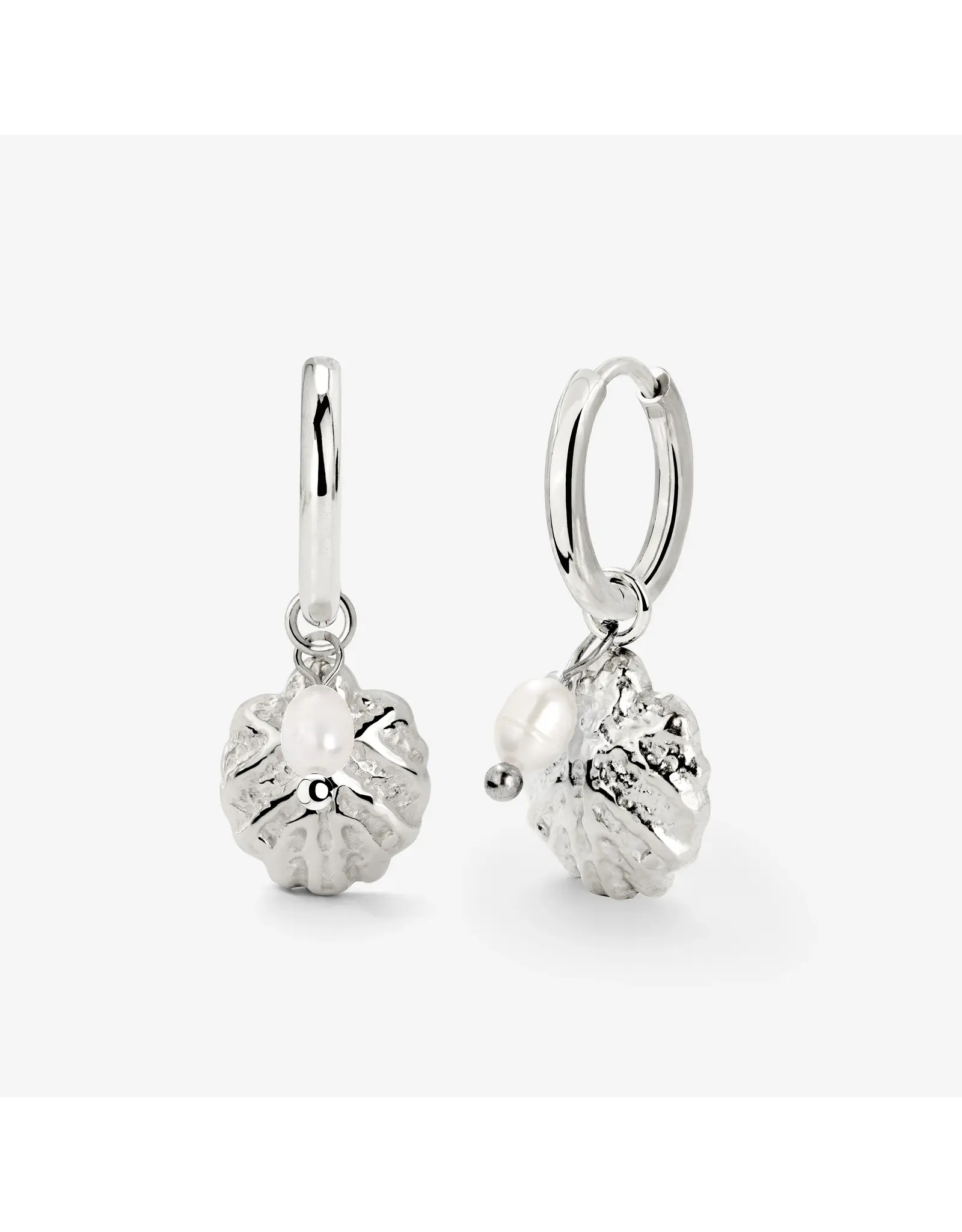 Oorringen ocean silver