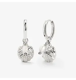 Oorringen ocean silver
