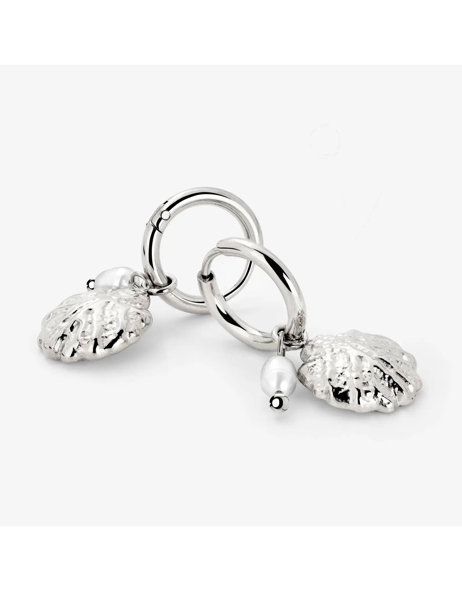Oorringen ocean silver