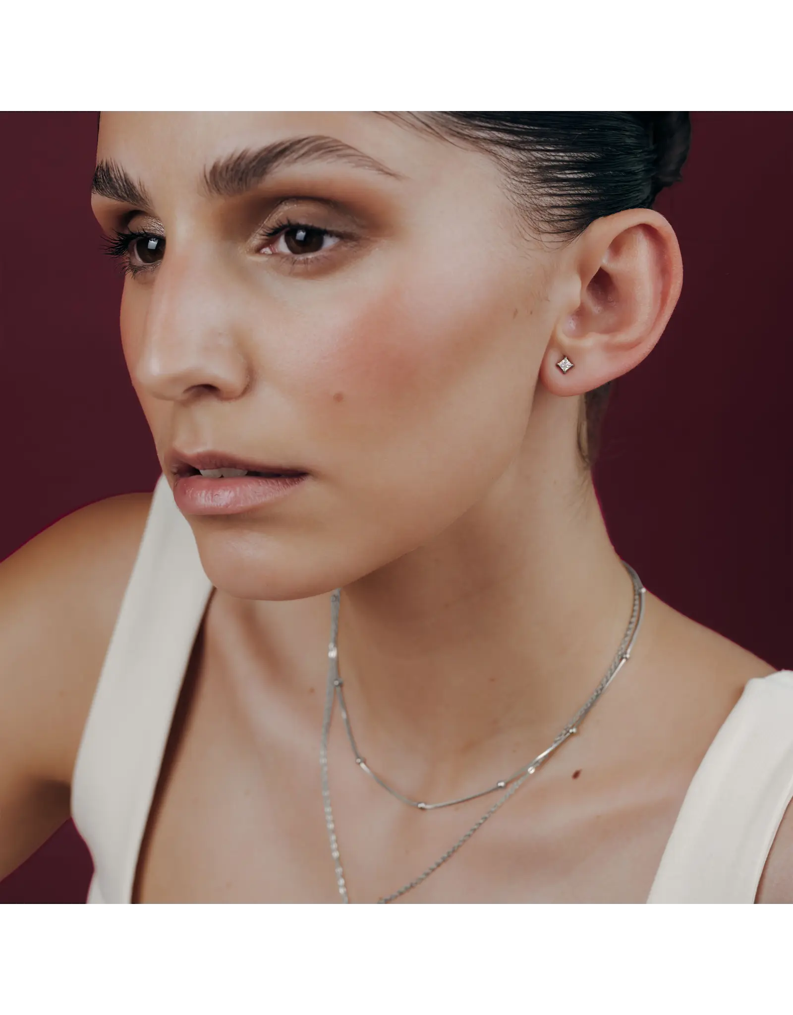 Studs north star silver