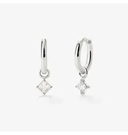 Oorringen north star silver