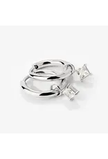 Oorringen north star silver