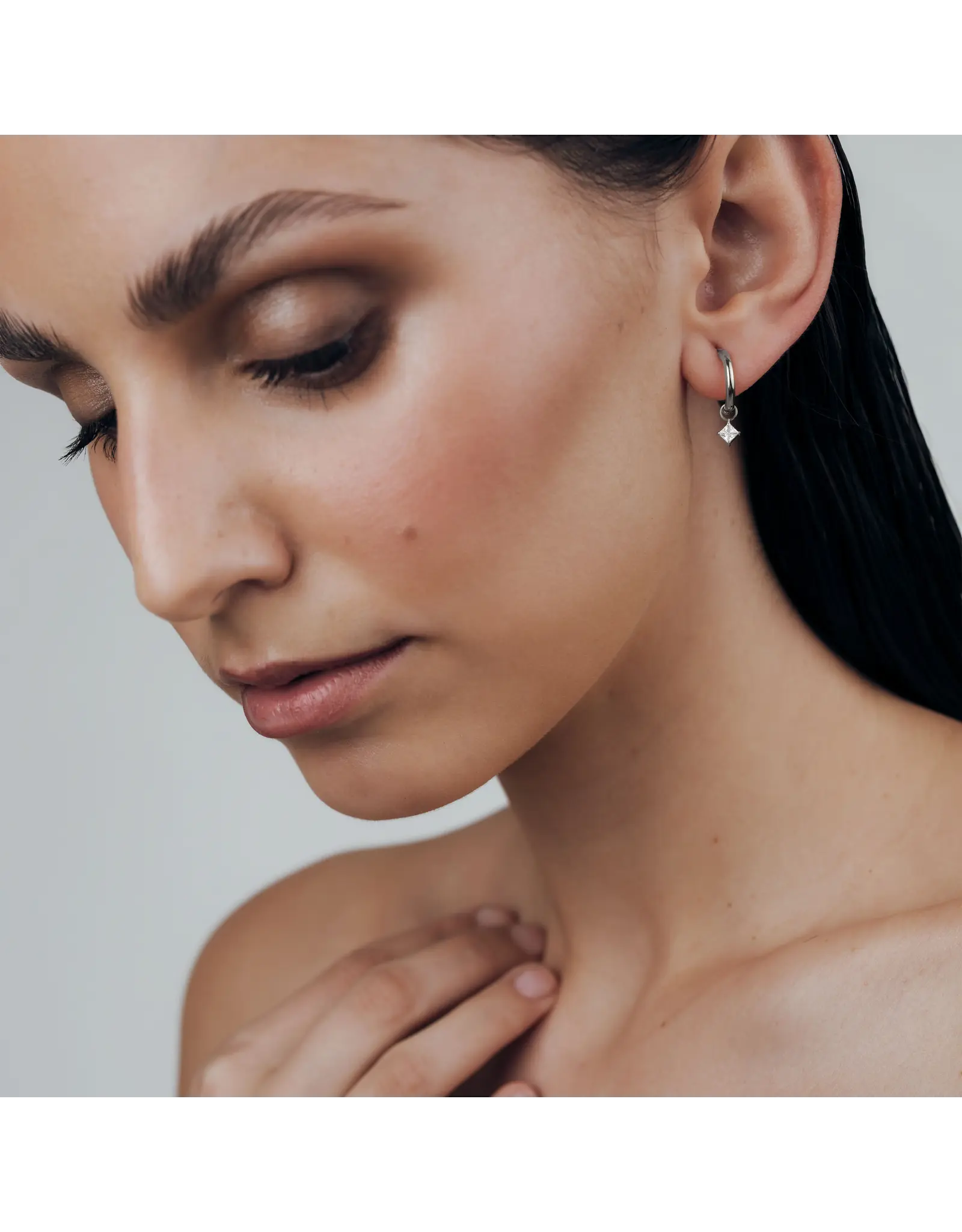 Oorringen north star silver