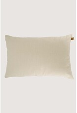 Kussen streep beige velvet