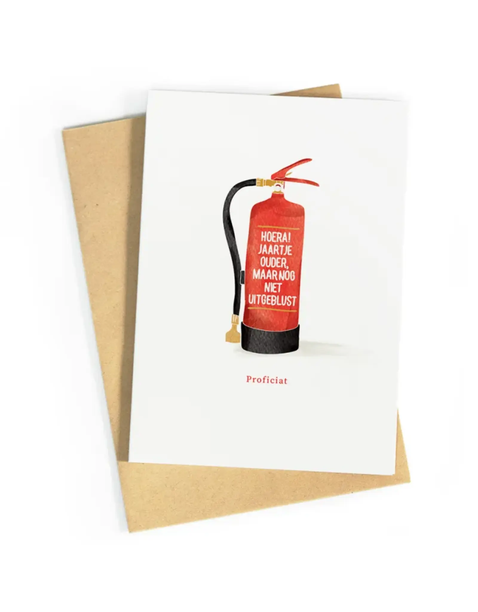 Wenskaart Hoera, jaartje ouder