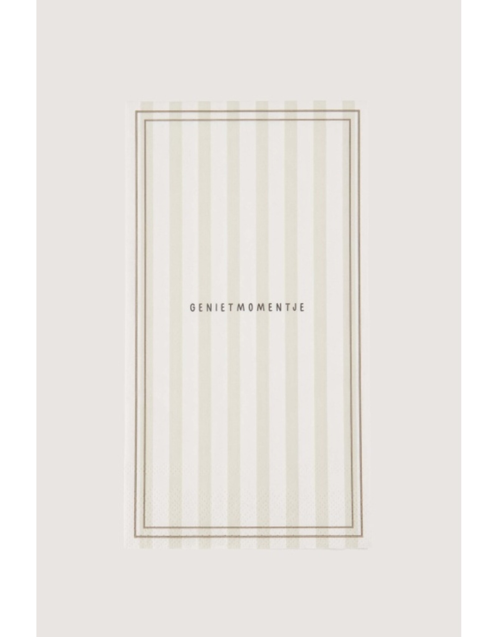 Servetten streep Genietmomentje