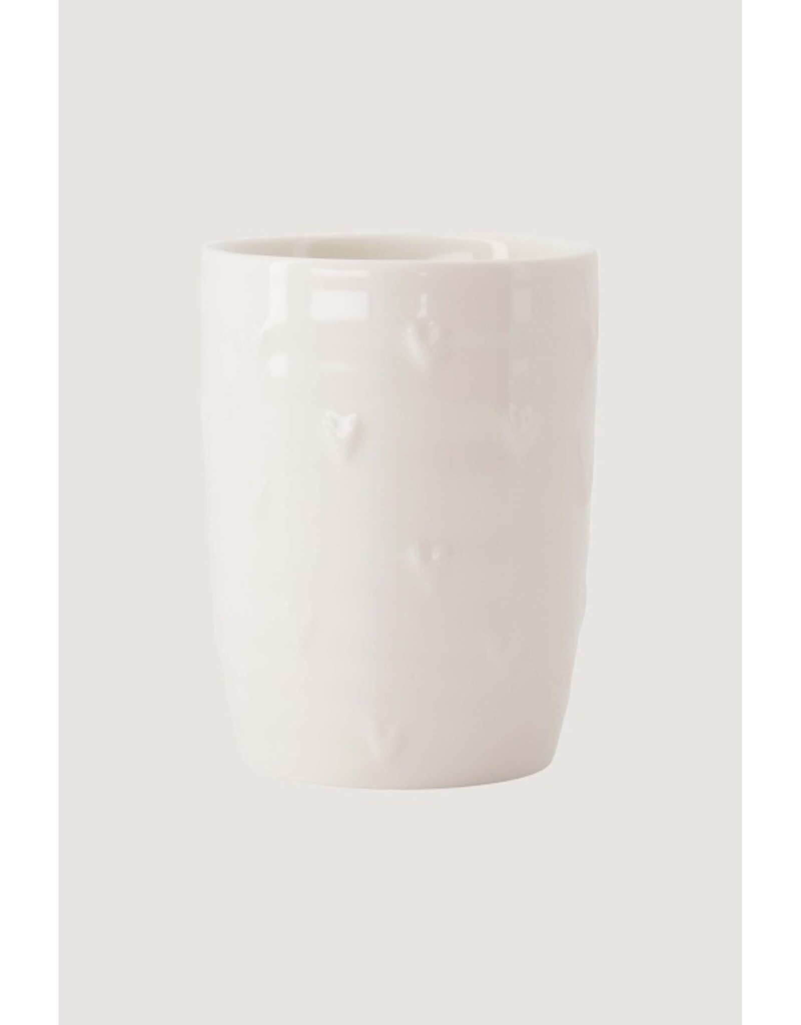 Koffiemok hartjes wit