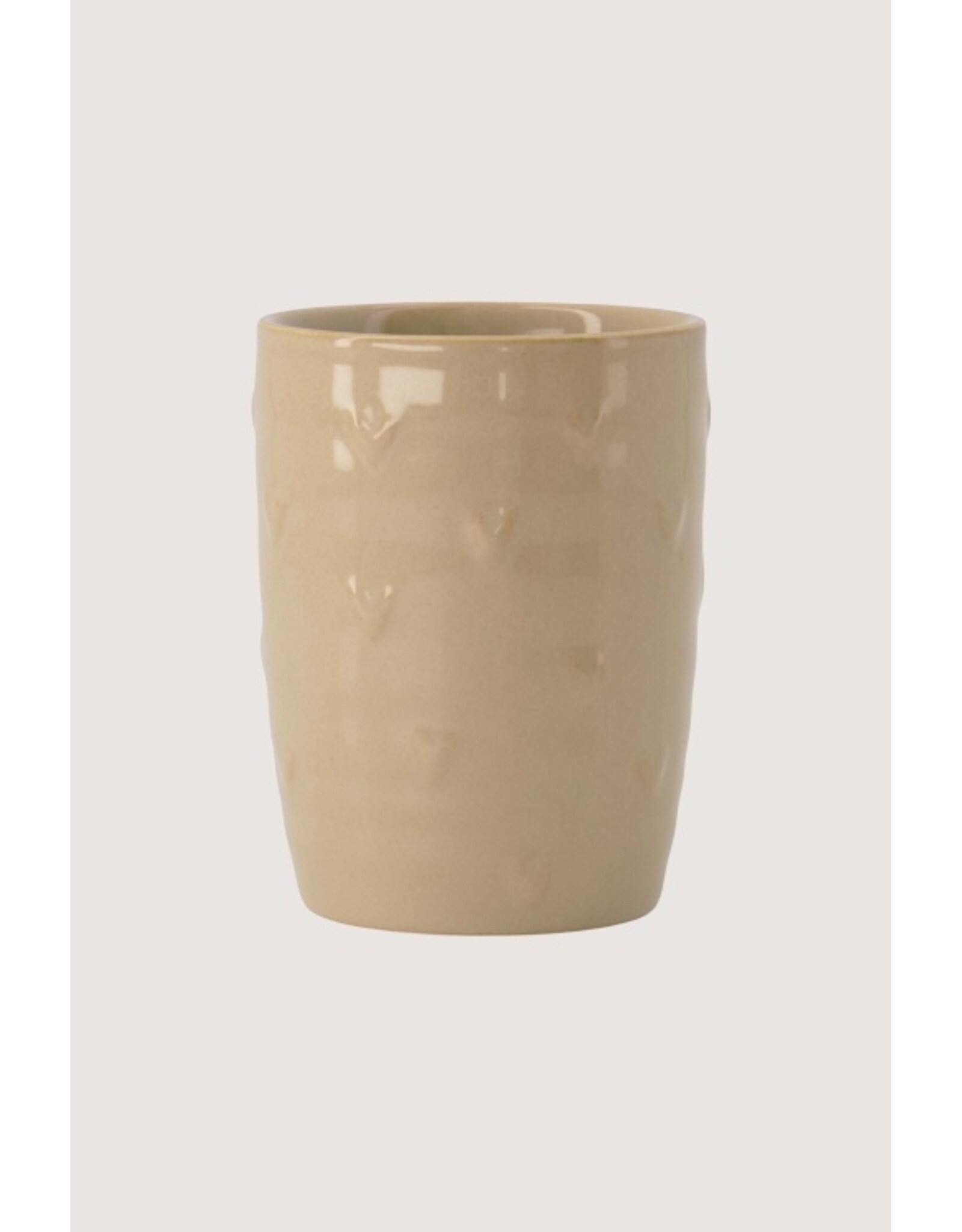 Koffiemok hartjes zand