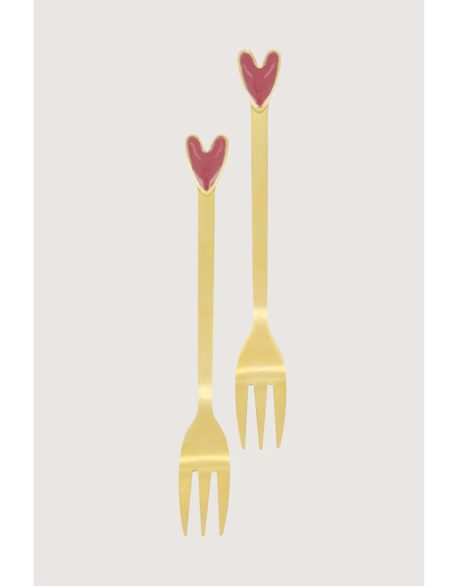 Set 2 vorkjes hartje