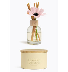 Cadeaubox Geurstokjes + geurkaars Amour