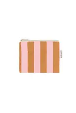 Portemonnee Caramel/roze streep