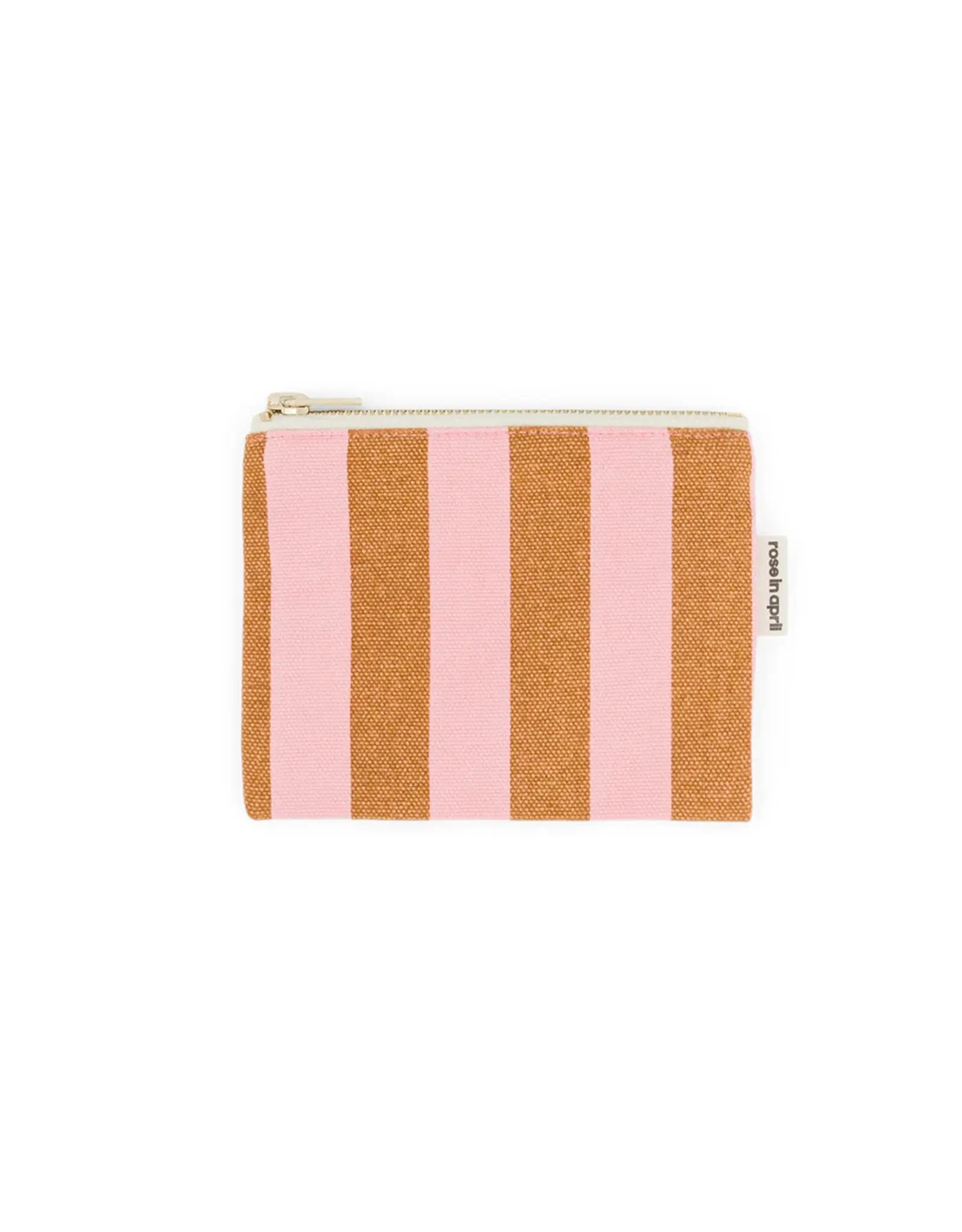 Portemonnee Caramel/roze streep