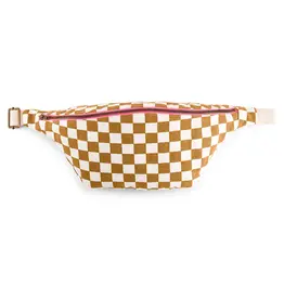 Heuptasje Caramel/ecru check