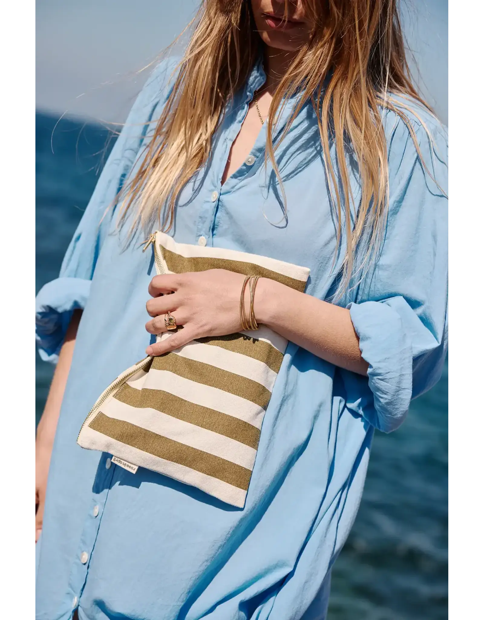 Pochette Olive/greige