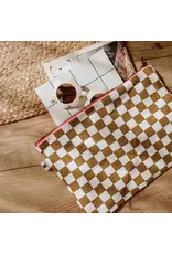 Pochette Caramel/ecru check
