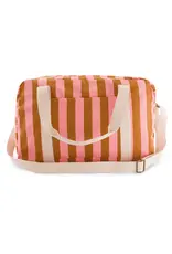 Weekendtas Caramel/roze