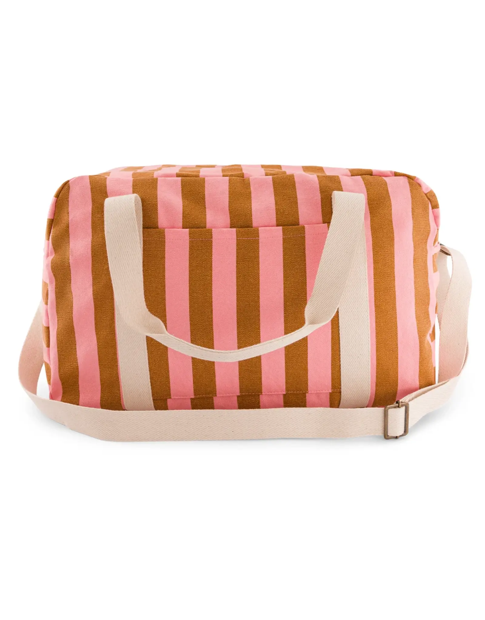 Weekendtas Caramel/roze