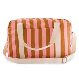 Weekendtas Caramel/roze