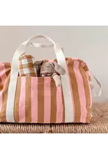 Weekendtas Caramel/roze