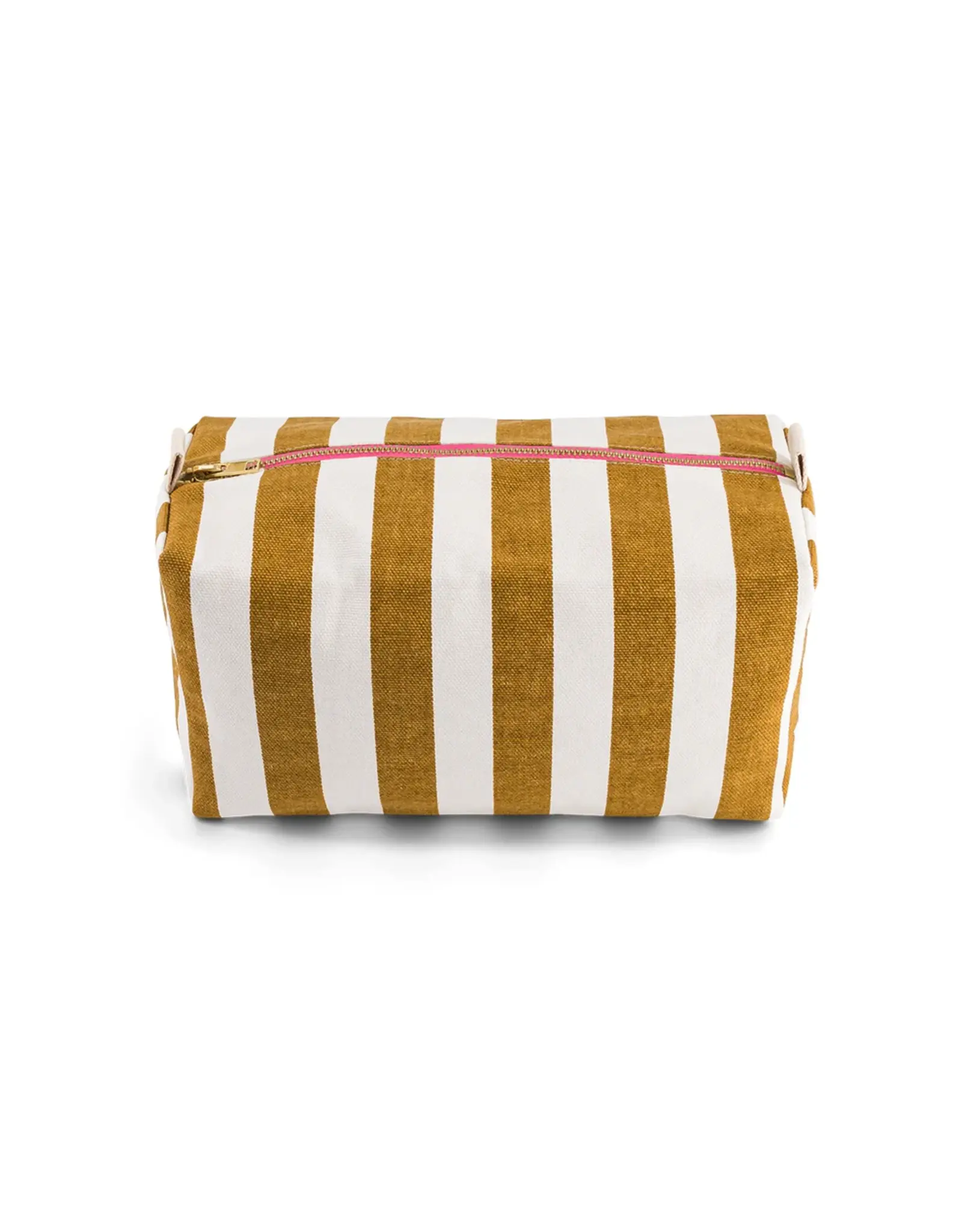 Toilettas Caramel/ecru streep