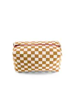 Toilettas Caramel/ecru check