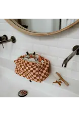 Toilettas Caramel/roze check