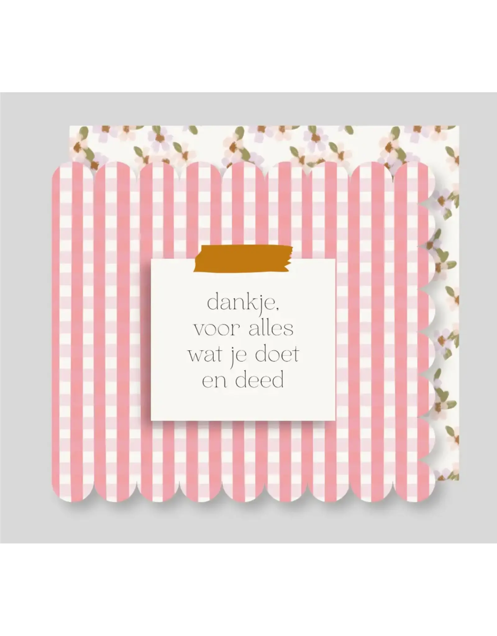 Wenskaart Dankje voor alles