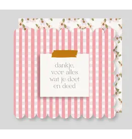 Wenskaart Dankje voor alles
