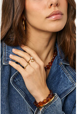 Ring hartjes parelmoer