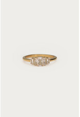 Ring strass vierkant