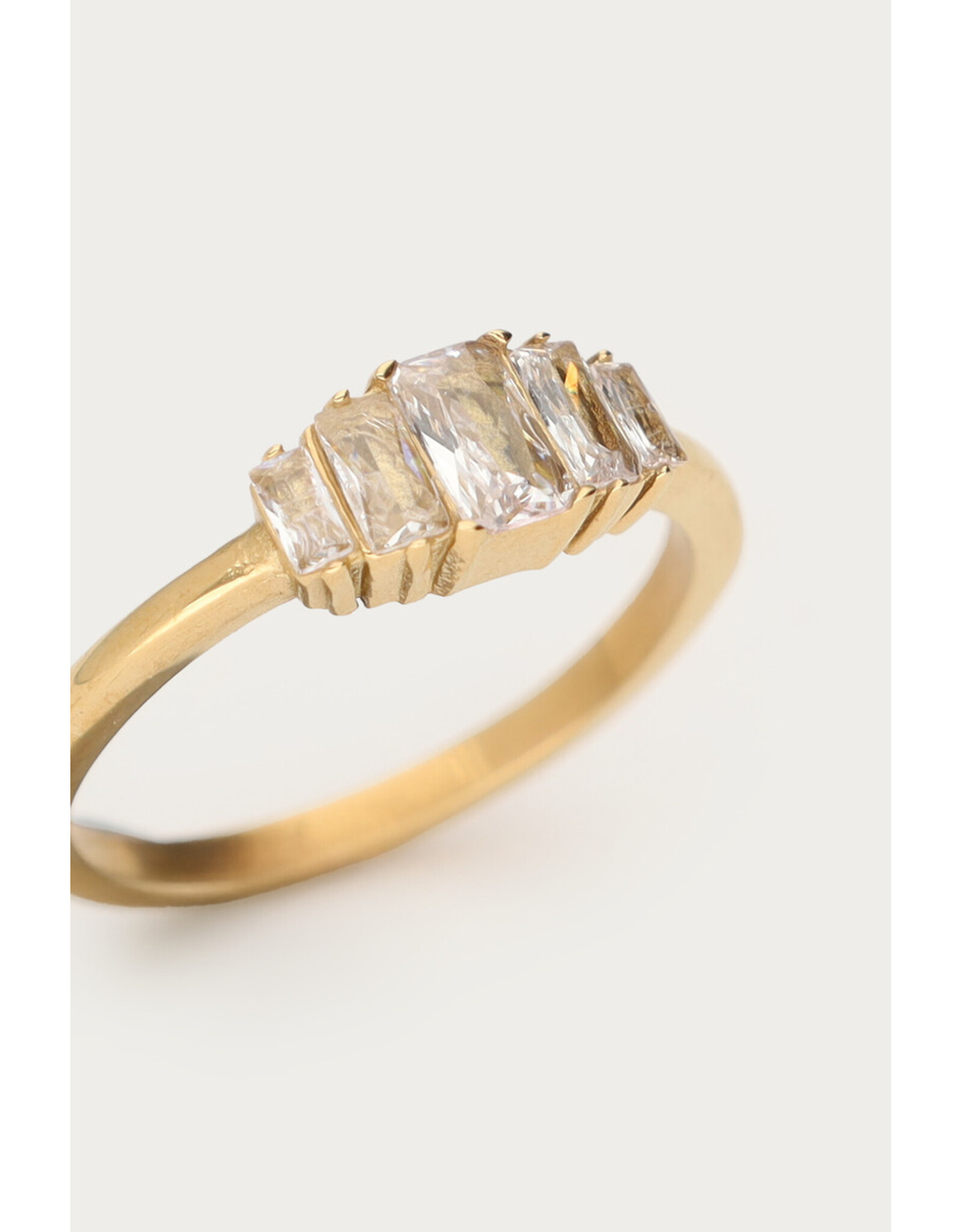 Ring strass vierkant