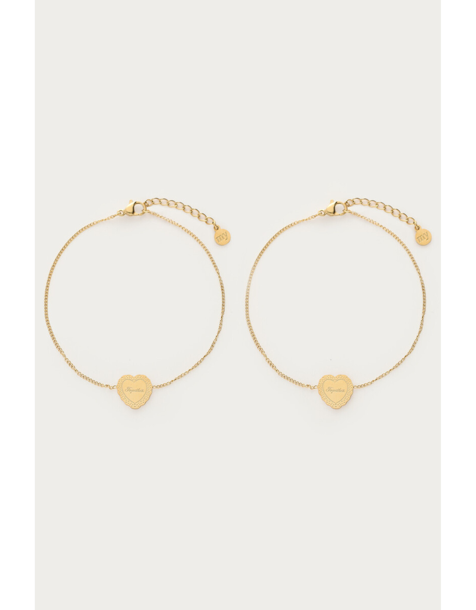 Set 2 armbandjes Forever together