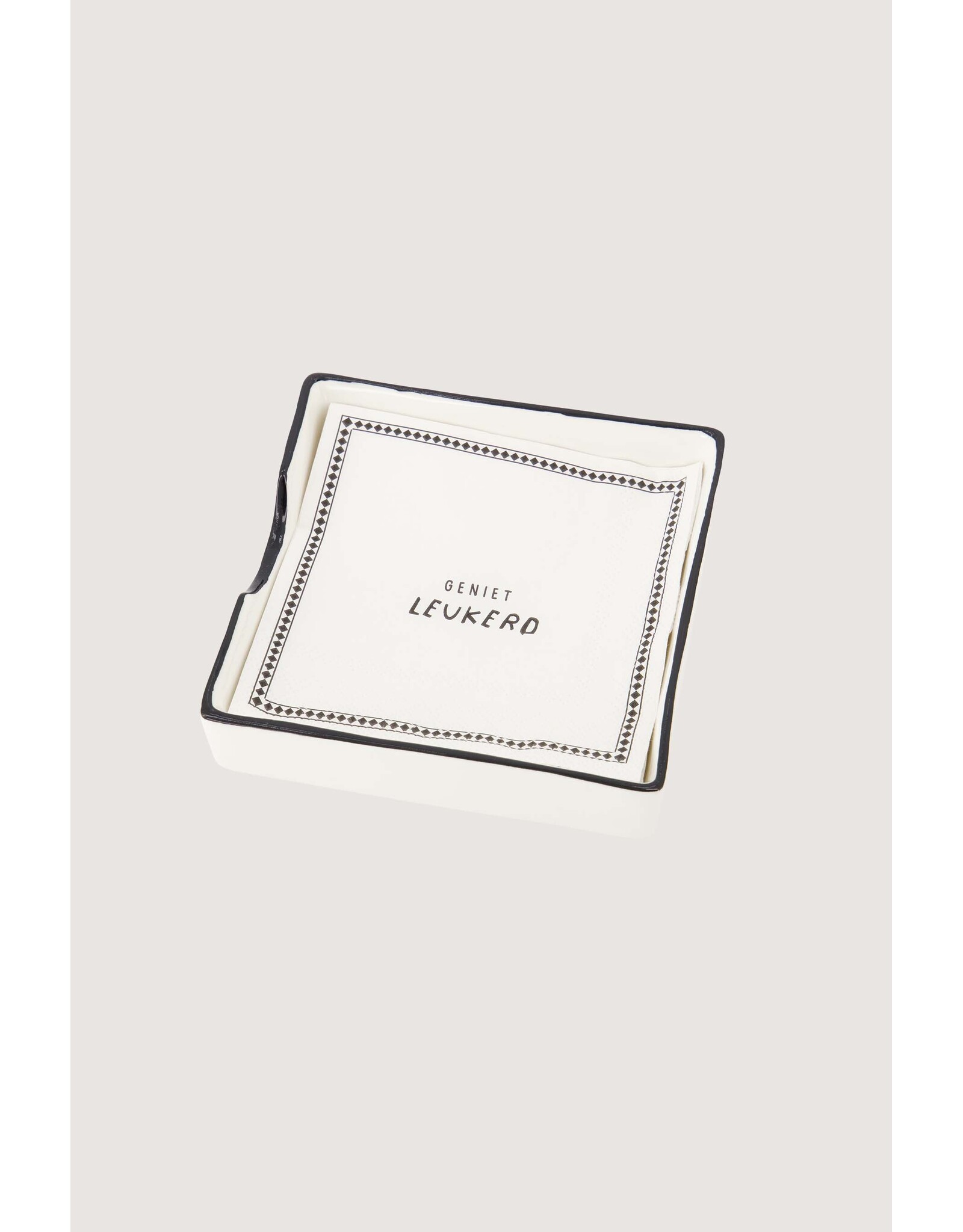 Servethouder keramiek vierkant