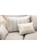 Kussen strepen franjes