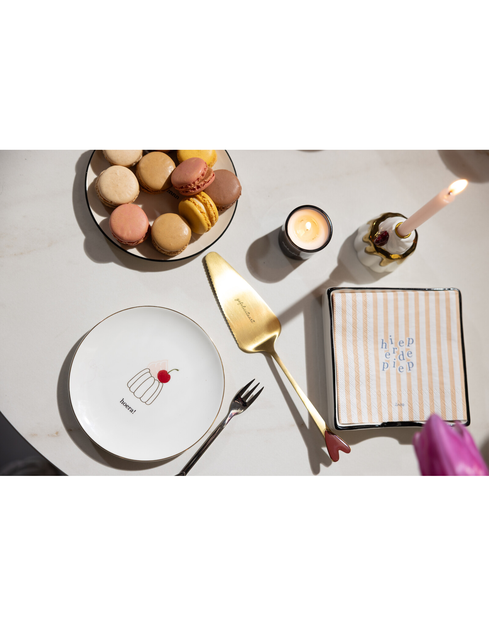 Taartschep hartje Gefelicitaart