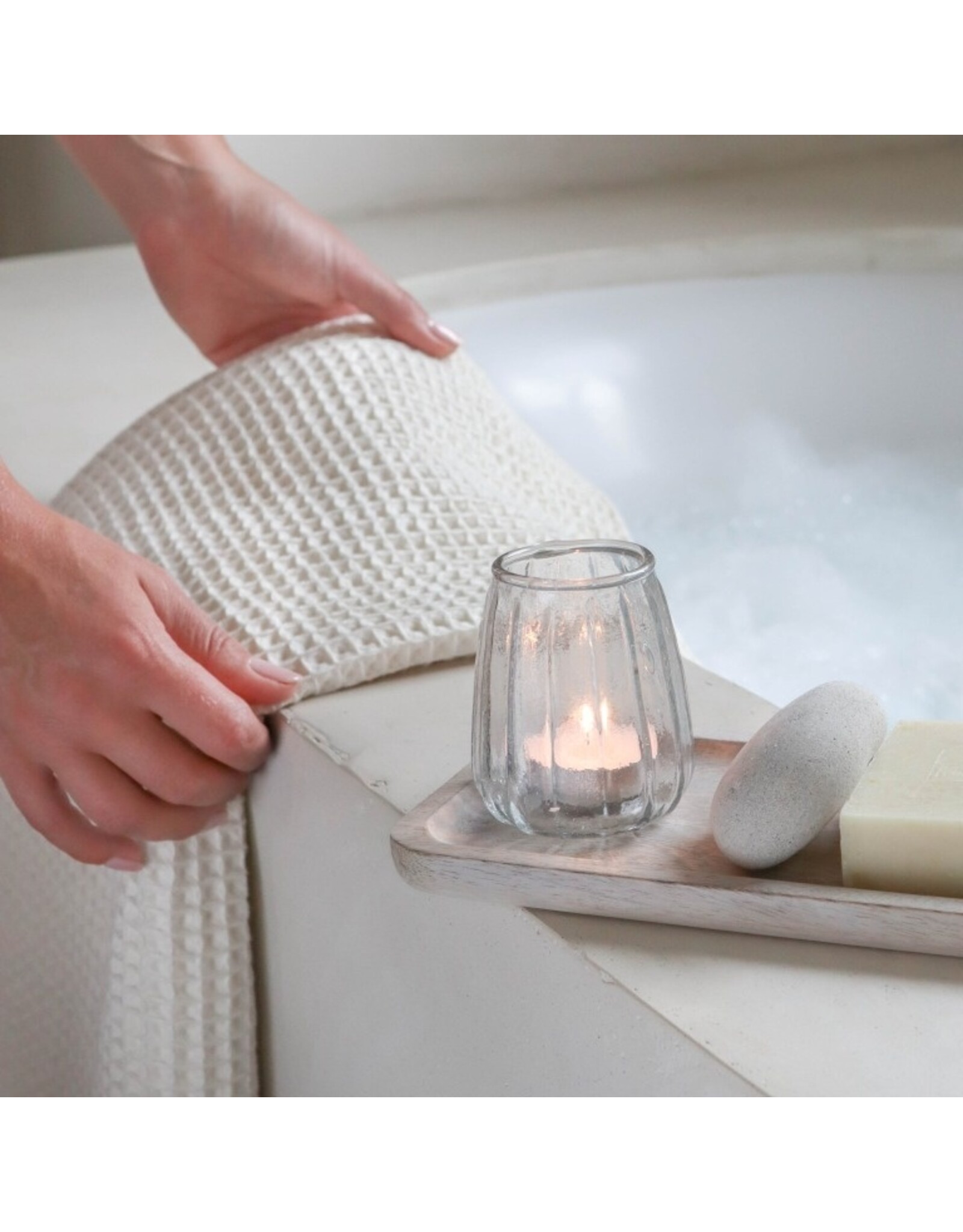 Theelichthouder glas