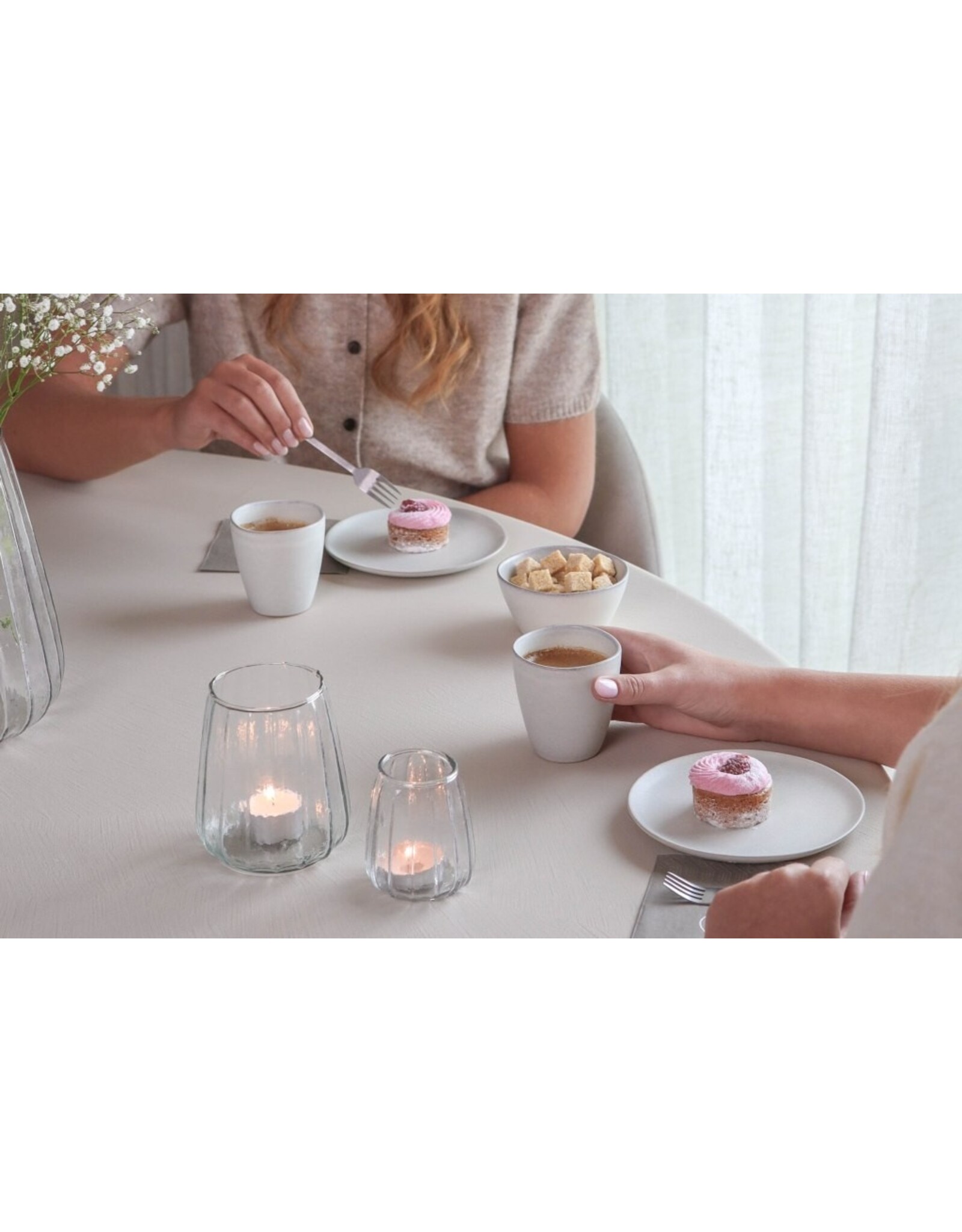 Theelichthouder glas