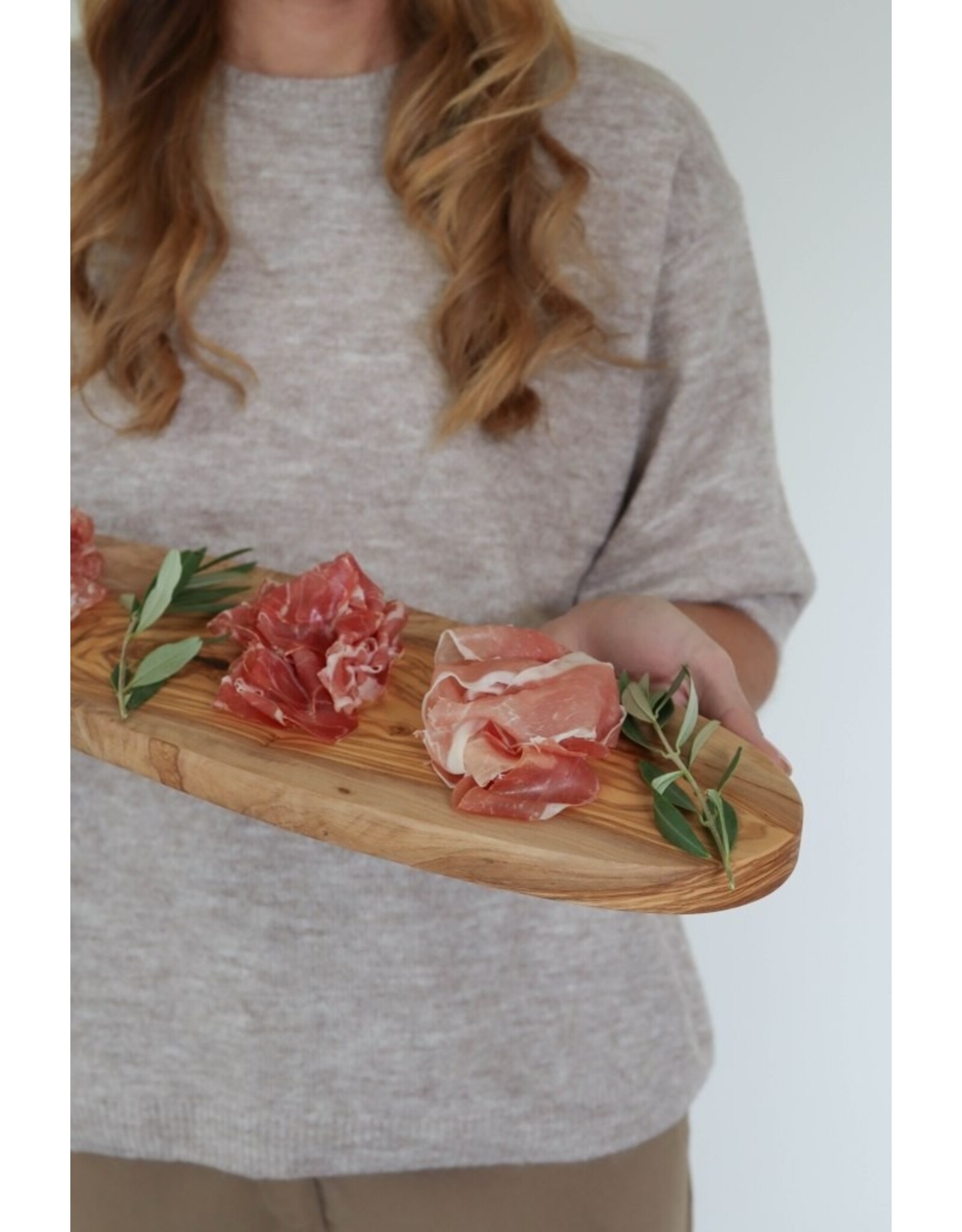 Serveerplank olivewood ovaal L