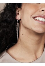 Oorringen sliertjes zilver