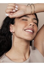 Oorringen sliertjes zilver