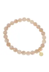 Armband bolletjes roze